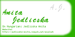 anita jedlicska business card